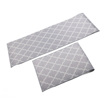 2Pcs Kitchen Mat Dustproof Floor Mat Rug Home Decoration for Office Hotel V1294-YM0521-3117230053111