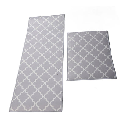 2Pcs Kitchen Mat Dustproof Floor Mat Rug Home Decoration for Office Hotel V1294-YM0521-3117230053111