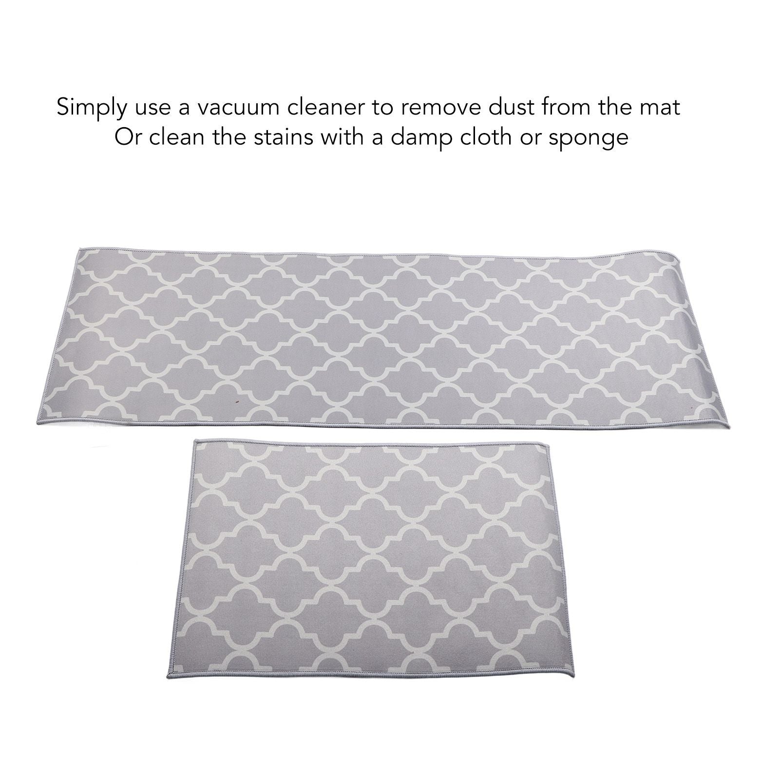 2Pcs Kitchen Mat Dustproof Floor Mat Rug Home Decoration for Office Hotel V1294-YM0521-3117230053111