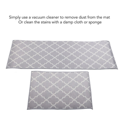 2Pcs Kitchen Mat Dustproof Floor Mat Rug Home Decoration for Office Hotel V1294-YM0521-3117230053111