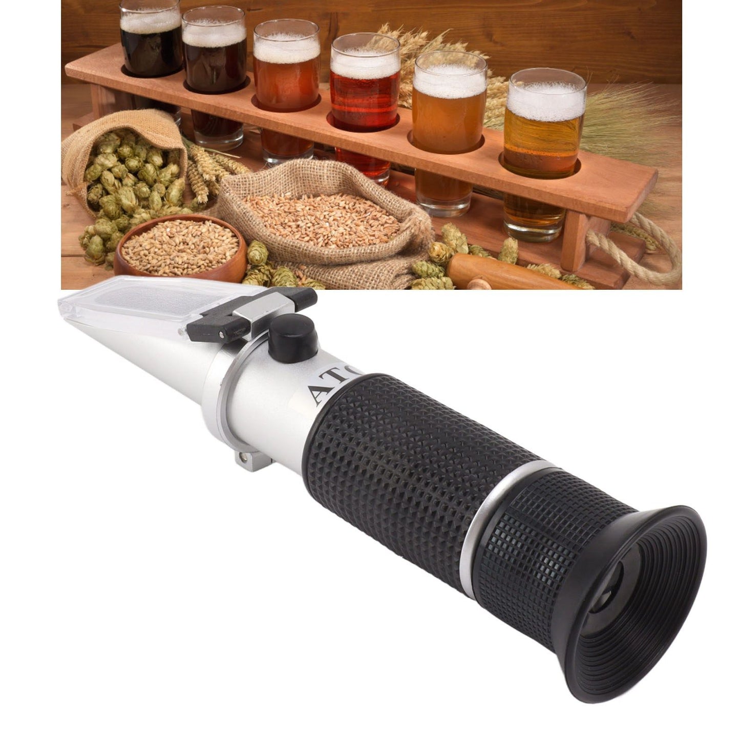 Alcohol Test Refractometer Brix Meter Refractometer With Automatic Temperature Compensation Function For Wine V1294-YM0521-3117230055211