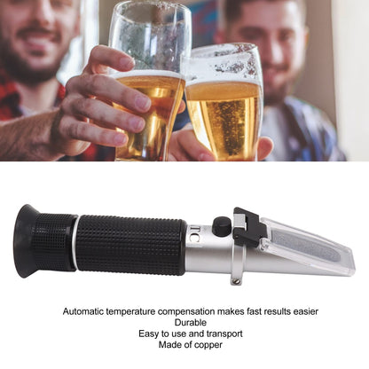 Brix Meter Refractometer Light Weight Handheld Refractometer Durable Alcohol Volume Measurement Tool for Home V1294-YM0521-3117230055411