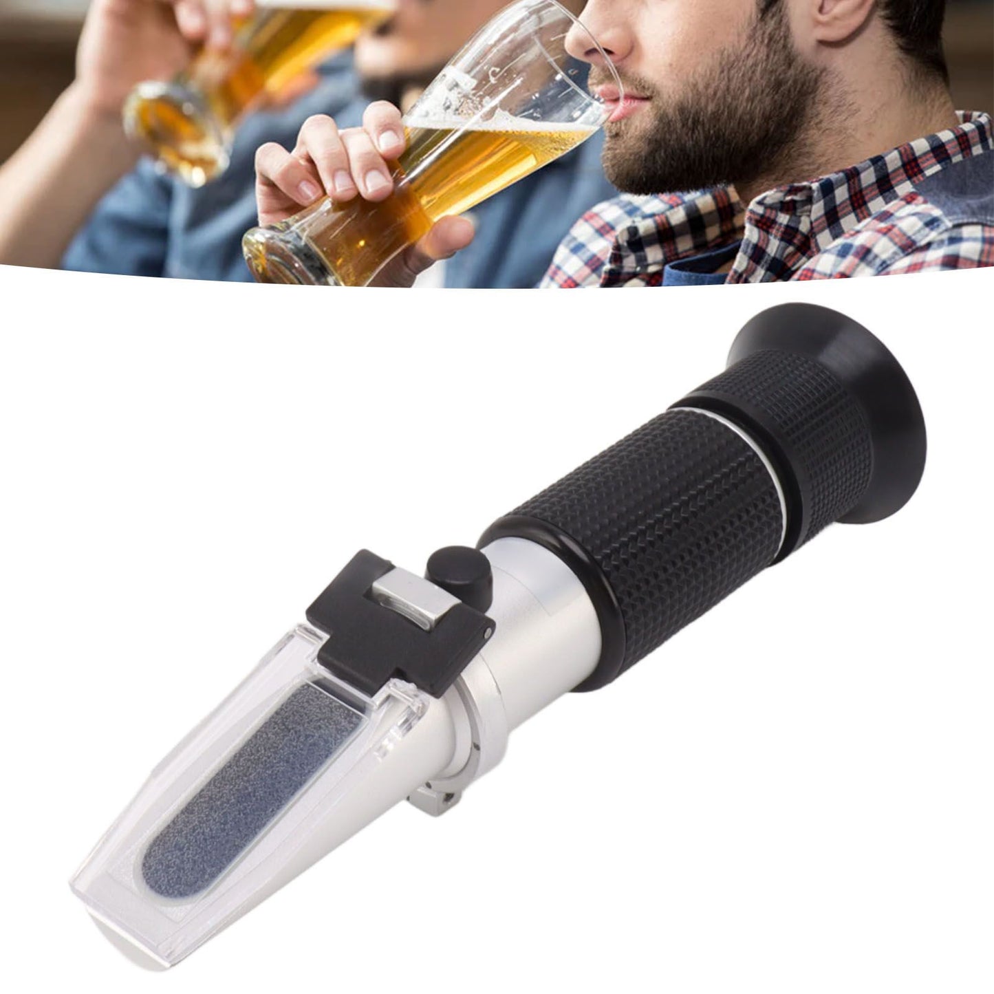 Milk Meter Refractometer 0 to 20 Percent Handheld Refractometer with Auto Temp Compensation for Protein V1294-YM0521-3117230055511