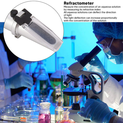 Brix Meter Refractometer 10-30% Aluminum Portable Handheld Sugar Content Hydrometer for Fruit Honey Other V1294-YM0521-3117230055711