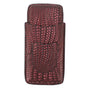 3 Finger Cigar Case Woven Pattern Portable Travel Leather Cigar Humidor Case Smoking Accessories Purple V1294-YM0521-3117230056313