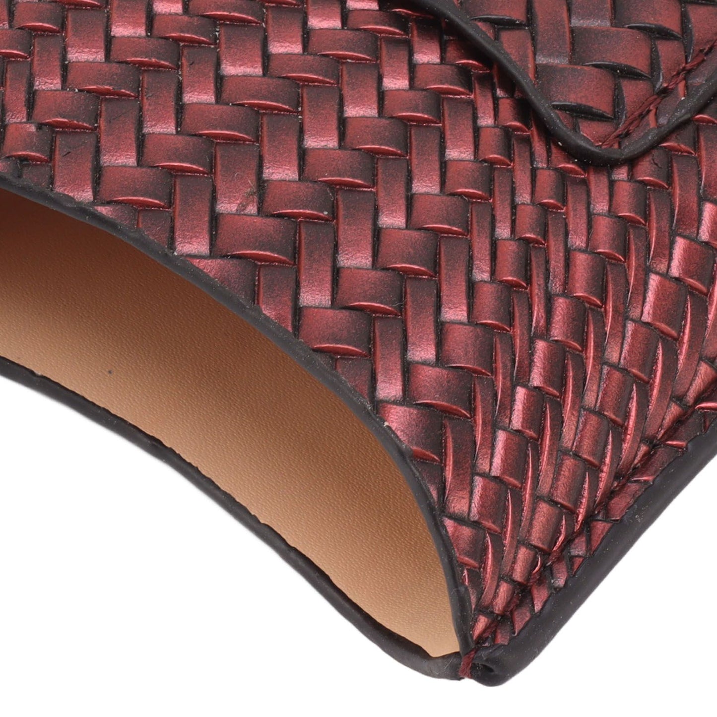 3 Finger Cigar Case Woven Pattern Portable Travel Leather Cigar Humidor Case Smoking Accessories Purple V1294-YM0521-3117230056313