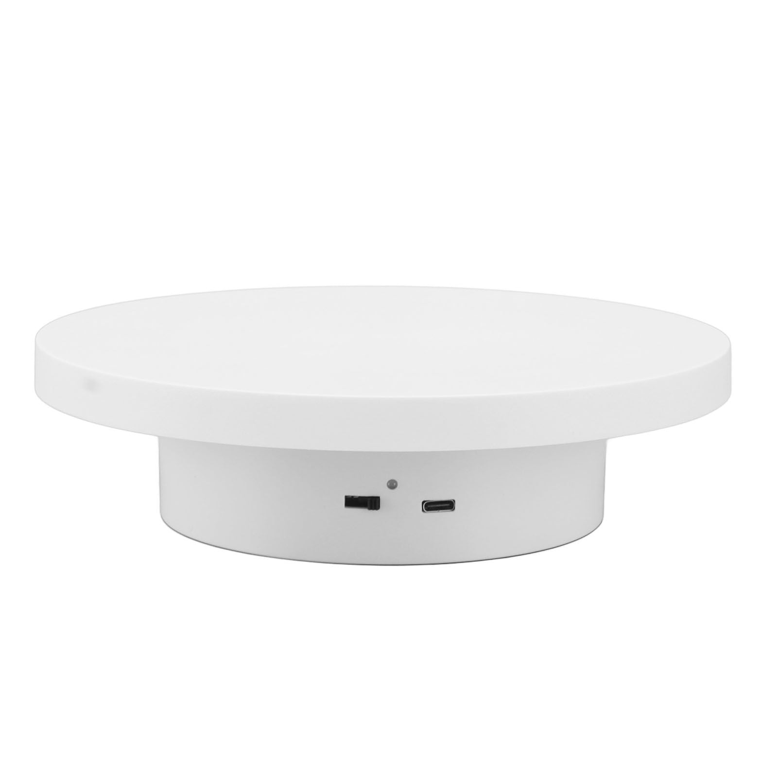 Rotating Display Stand White Plug in Remote Control Load Bearing 3kg Automatic Rotating Stand for Products V1294-YM0521-3117230059212