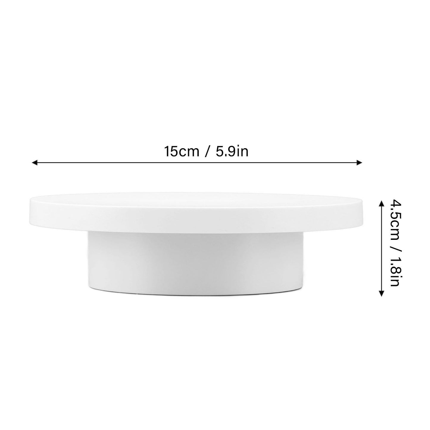 Rotating Display Stand White Plug in Remote Control Load Bearing 3kg Automatic Rotating Stand for Products V1294-YM0521-3117230059212