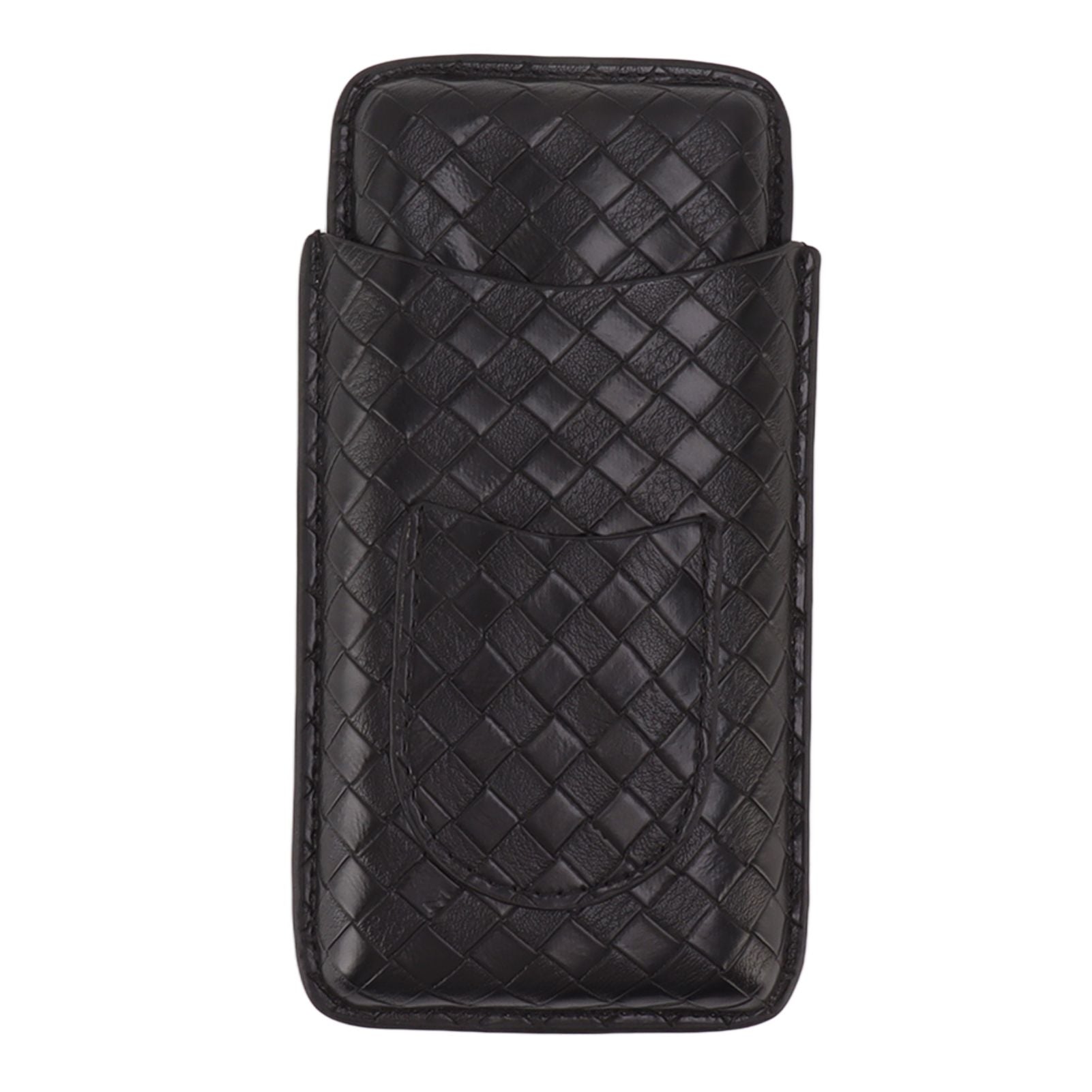 3 Sticks Portable Cigar Case Leather Cigar Humidors Travel Moisturizer Cigar Case for Men Gifts Black V1294-YM0521-3117230059911