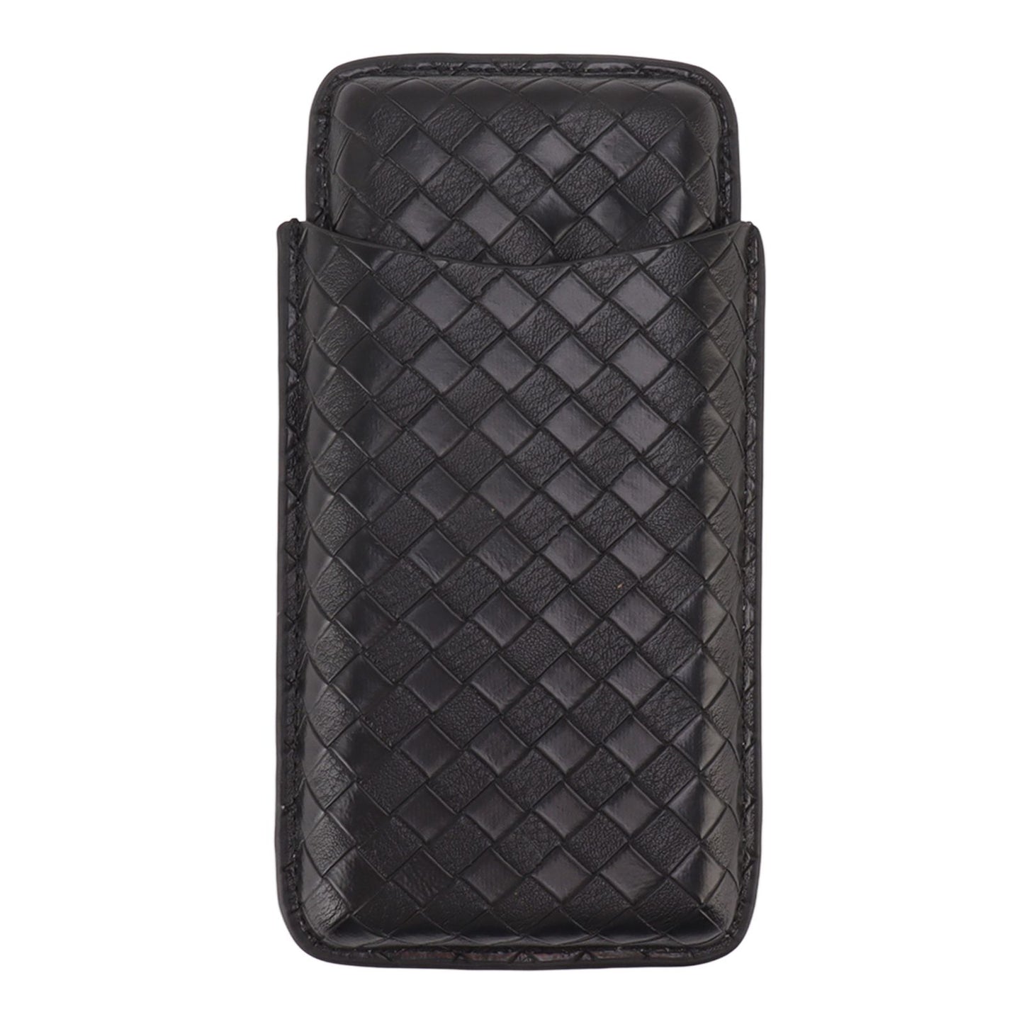 3 Sticks Portable Cigar Case Leather Cigar Humidors Travel Moisturizer Cigar Case for Men Gifts Black V1294-YM0521-3117230059911