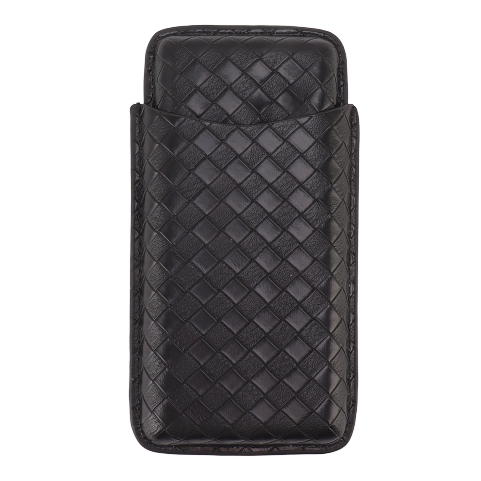 3 Sticks Portable Cigar Case Leather Cigar Humidors Travel Moisturizer Cigar Case for Men Gifts Black V1294-YM0521-3117230059911