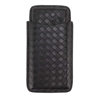 3 Sticks Portable Cigar Case Leather Cigar Humidors Travel Moisturizer Cigar Case for Men Gifts Black V1294-YM0521-3117230059911