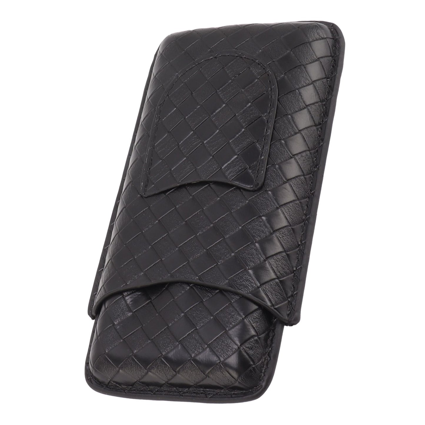 3 Sticks Portable Cigar Case Leather Cigar Humidors Travel Moisturizer Cigar Case for Men Gifts Black V1294-YM0521-3117230059911