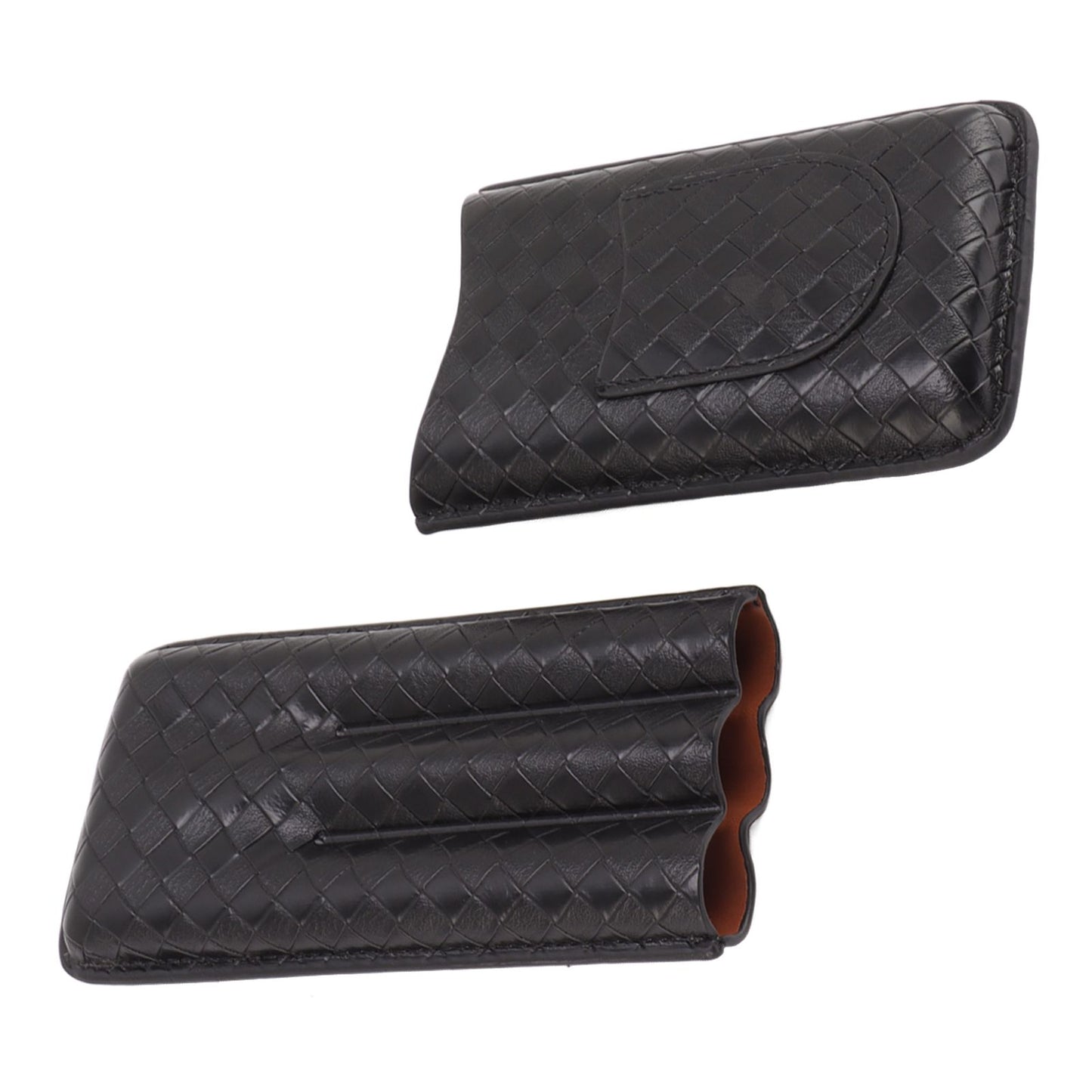 3 Sticks Portable Cigar Case Leather Cigar Humidors Travel Moisturizer Cigar Case for Men Gifts Black V1294-YM0521-3117230059911