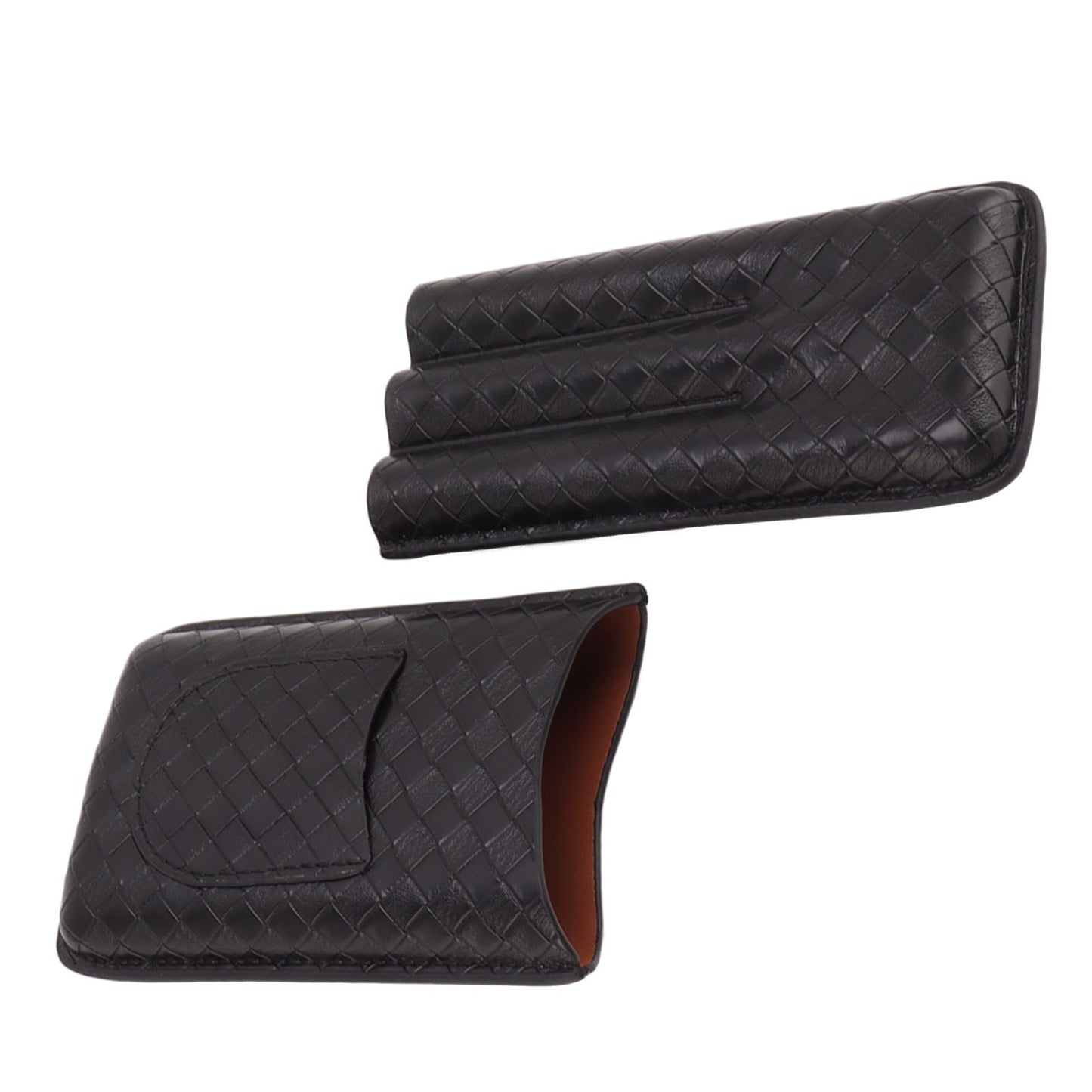 3 Sticks Portable Cigar Case Leather Cigar Humidors Travel Moisturizer Cigar Case for Men Gifts Black V1294-YM0521-3117230059911