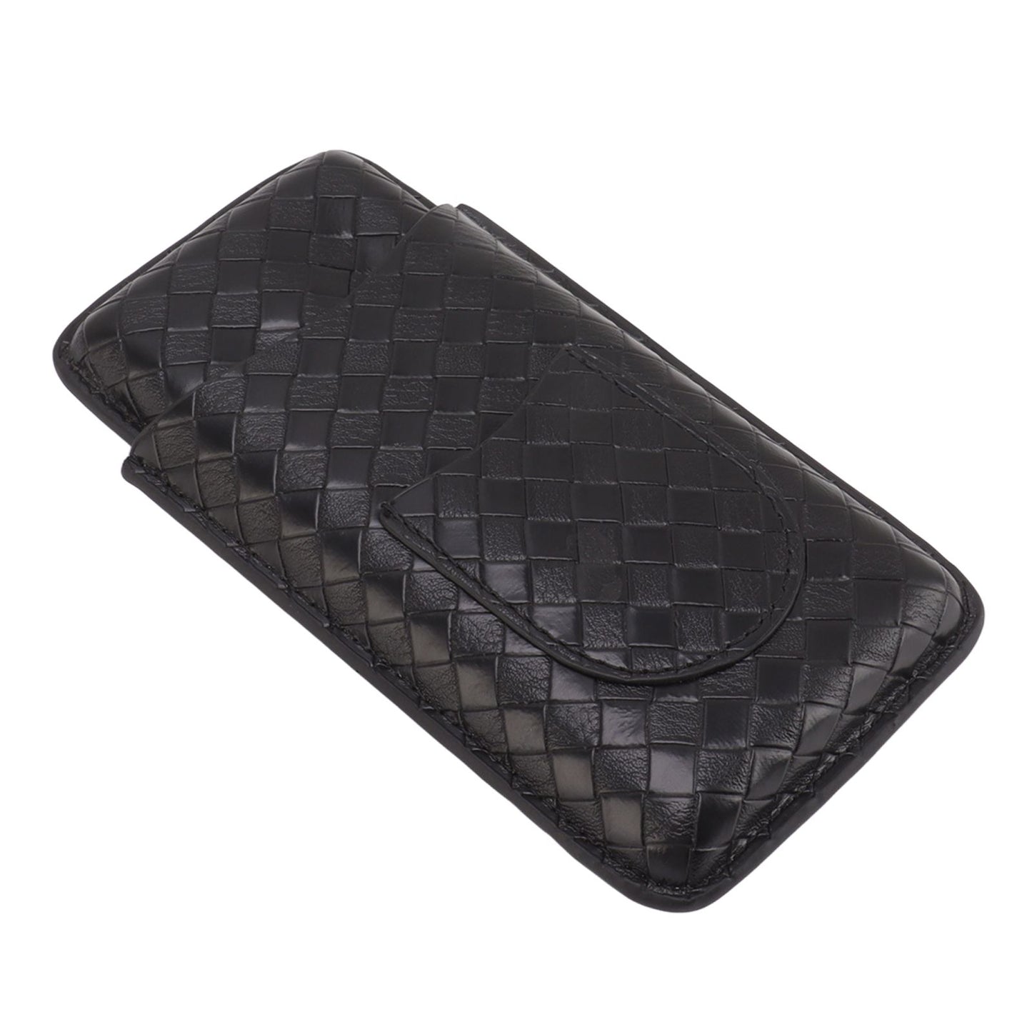 3 Sticks Portable Cigar Case Leather Cigar Humidors Travel Moisturizer Cigar Case for Men Gifts Black V1294-YM0521-3117230059911