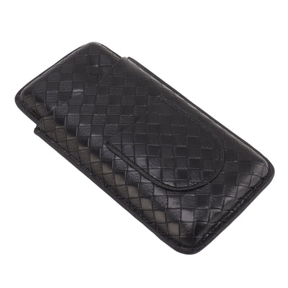 3 Sticks Portable Cigar Case Leather Cigar Humidors Travel Moisturizer Cigar Case for Men Gifts Black V1294-YM0521-3117230059911