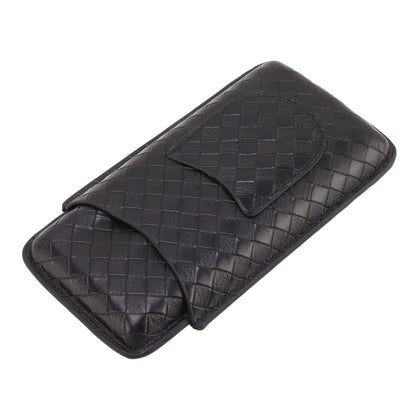 3 Sticks Portable Cigar Case Leather Cigar Humidors Travel Moisturizer Cigar Case for Men Gifts Black V1294-YM0521-3117230059911