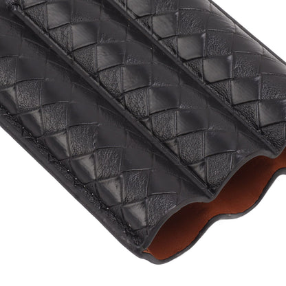 3 Sticks Portable Cigar Case Leather Cigar Humidors Travel Moisturizer Cigar Case for Men Gifts Black V1294-YM0521-3117230059911
