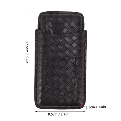 3 Sticks Portable Cigar Case Leather Cigar Humidors Travel Moisturizer Cigar Case for Men Gifts Black V1294-YM0521-3117230059911
