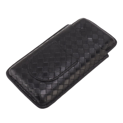 3 Sticks Portable Cigar Case Leather Cigar Humidors Travel Moisturizer Cigar Case for Men Gifts Black V1294-YM0521-3117230059911