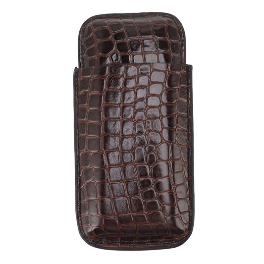Leather Cigar Holder Portable Holding 3 Cigars Practical Travel Cigar Humidor for Man V1294-YM0521-3117230060311