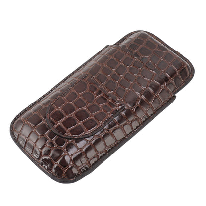 Leather Cigar Holder Portable Holding 3 Cigars Practical Travel Cigar Humidor for Man V1294-YM0521-3117230060311