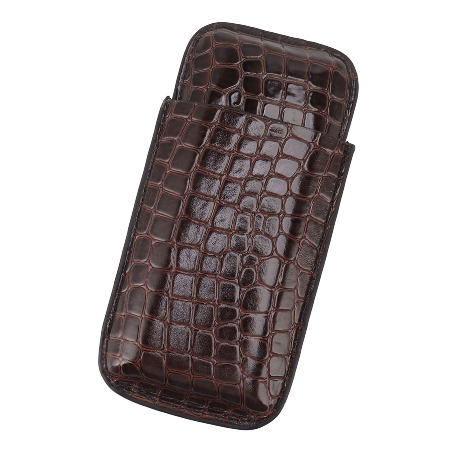 Leather Cigar Holder Portable Holding 3 Cigars Practical Travel Cigar Humidor for Man V1294-YM0521-3117230060311