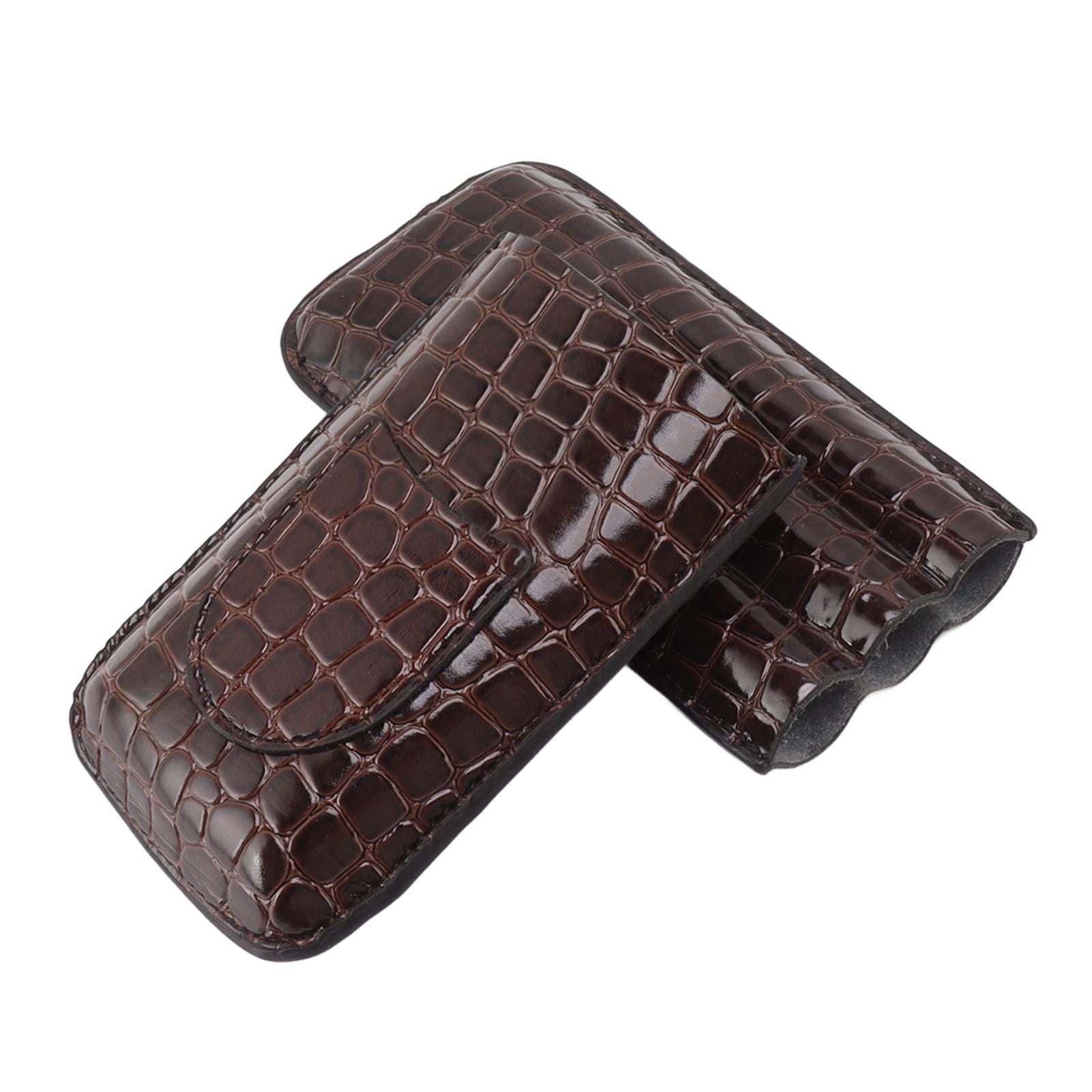 Leather Cigar Holder Portable Holding 3 Cigars Practical Travel Cigar Humidor for Man V1294-YM0521-3117230060311