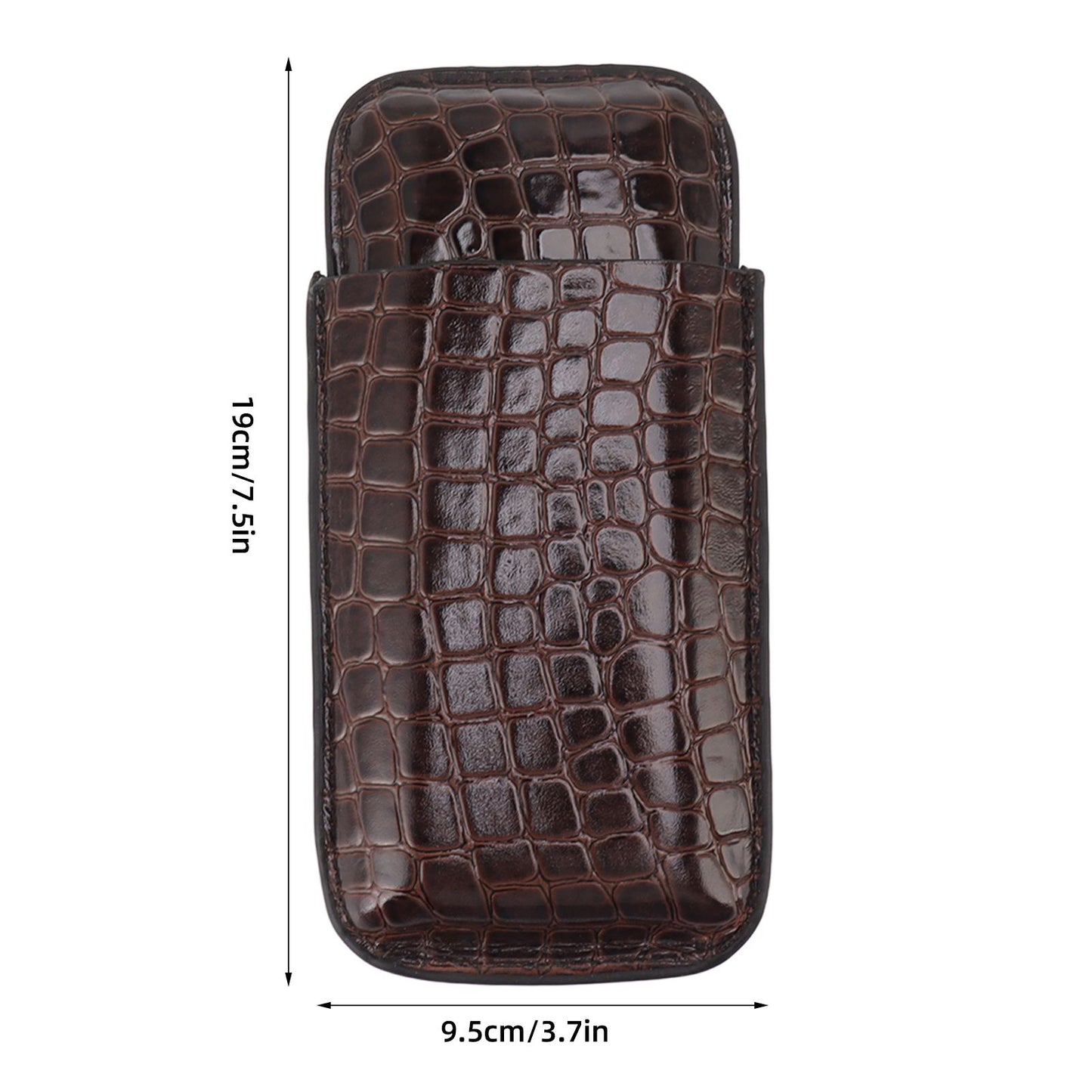 Leather Cigar Holder Portable Holding 3 Cigars Practical Travel Cigar Humidor for Man V1294-YM0521-3117230060311
