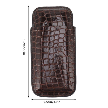 Leather Cigar Holder Portable Holding 3 Cigars Practical Travel Cigar Humidor for Man V1294-YM0521-3117230060311
