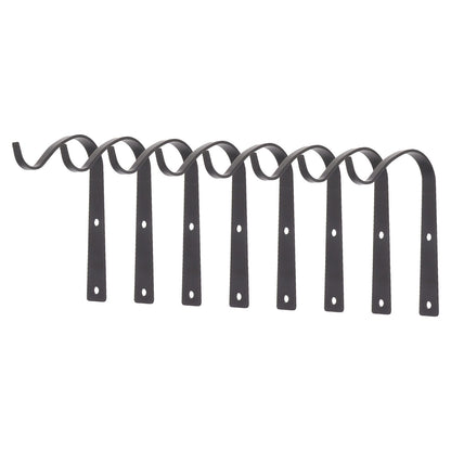 8Pcs Black Plants Hanging Wall Hook S Shape Wall Mount Plants Pot Hanging Bracket for Flower Basket V1294-YM0521-3117230060411