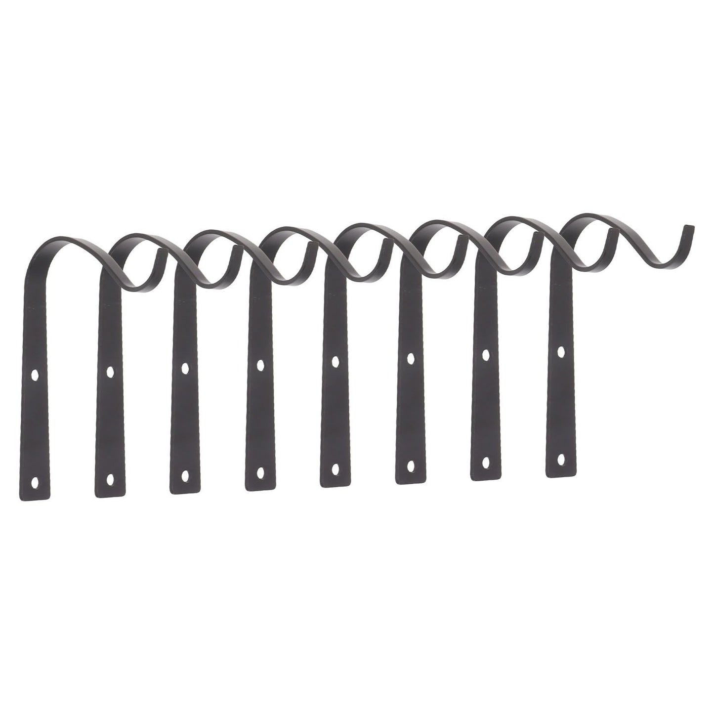 8Pcs Black Plants Hanging Wall Hook S Shape Wall Mount Plants Pot Hanging Bracket for Flower Basket V1294-YM0521-3117230060411