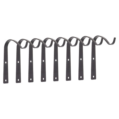 8Pcs Black Plants Hanging Wall Hook S Shape Wall Mount Plants Pot Hanging Bracket for Flower Basket V1294-YM0521-3117230060411