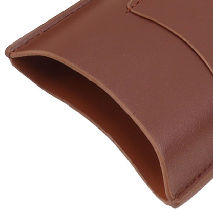 Cigarette Case Leather 3pcs Capacity Portable Cigar Storage Box with Pocket for Outdoor Brown V1294-YM0521-3117230061812