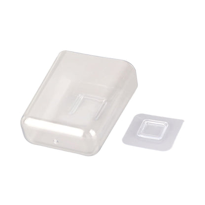 Adhesive Storage Bin Transparent Plastic Wall Mounted Floating Storage Holder Desk Organizer for Bedroom V1294-YM0521-3117230062811
