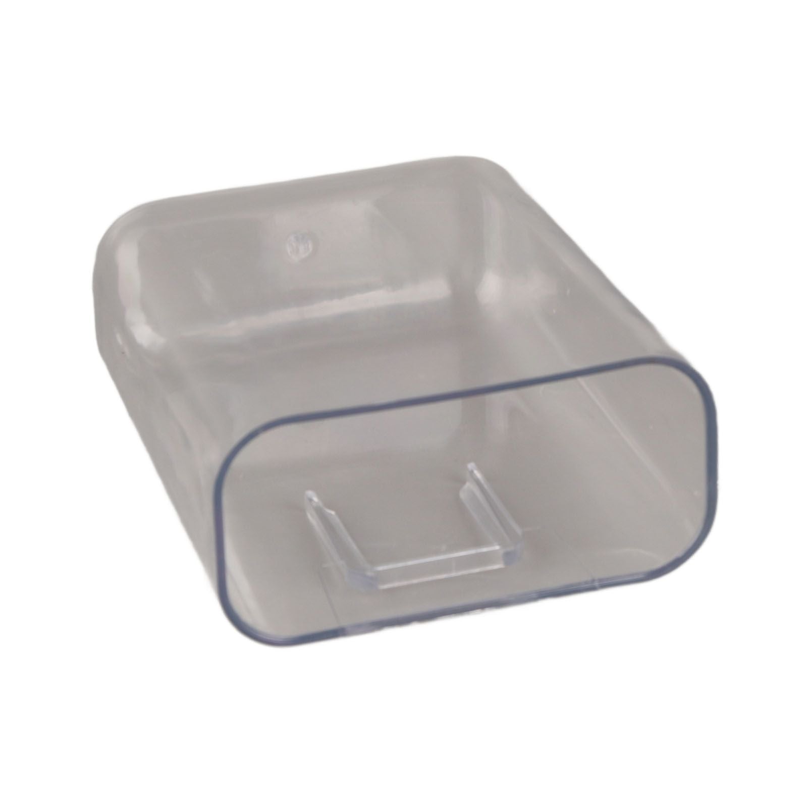 Adhesive Storage Bin Transparent Plastic Wall Mounted Floating Storage Holder Desk Organizer for Bedroom V1294-YM0521-3117230062811