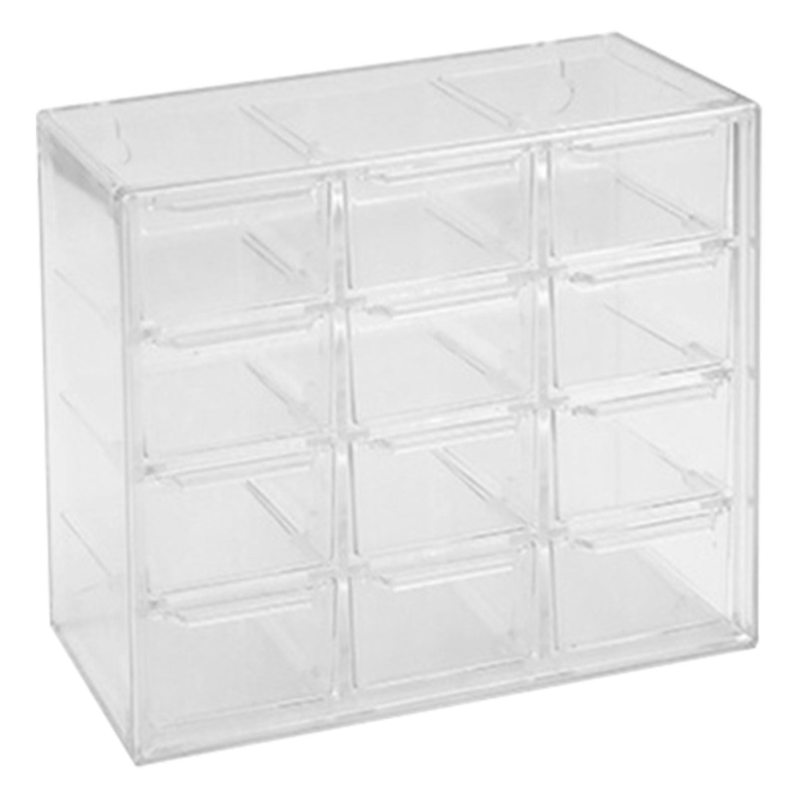 Grid Storage Box Dustproof Transparent Plastic Container Organizer for Jewelry Necklace DIY Art Craft 12 V1294-YM0521-3117230063913