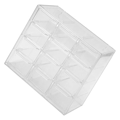 Grid Storage Box Dustproof Transparent Plastic Container Organizer for Jewelry Necklace DIY Art Craft 12 V1294-YM0521-3117230063913