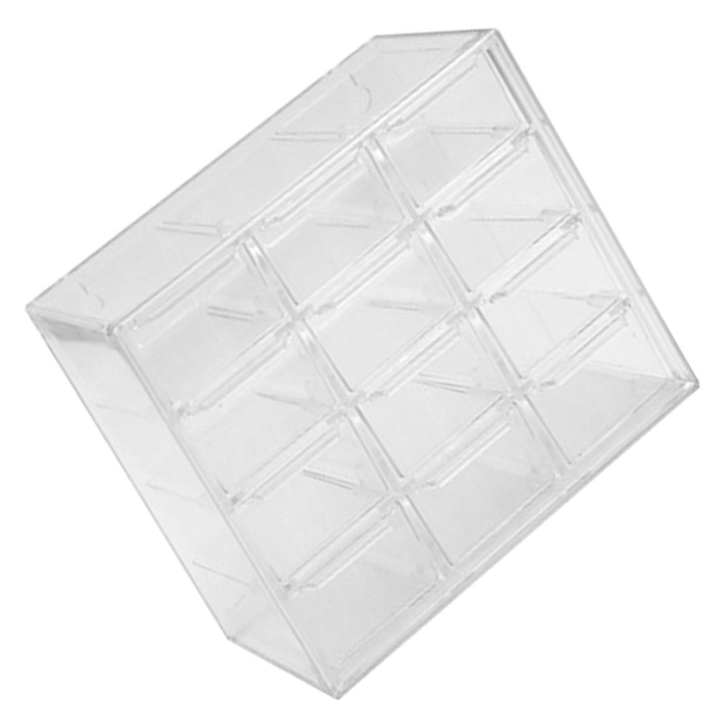 Grid Storage Box Dustproof Transparent Plastic Container Organizer for Jewelry Necklace DIY Art Craft 12 V1294-YM0521-3117230063913