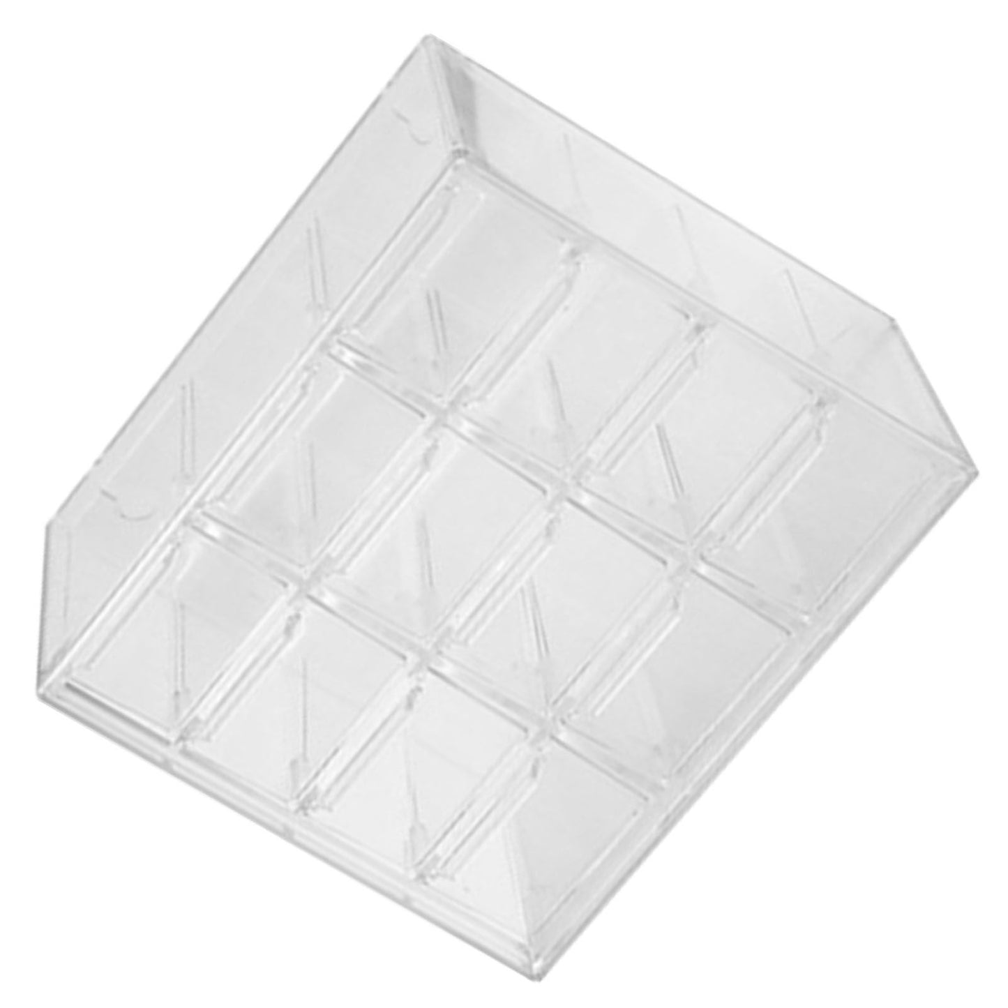Grid Storage Box Dustproof Transparent Plastic Container Organizer for Jewelry Necklace DIY Art Craft 12 V1294-YM0521-3117230063913