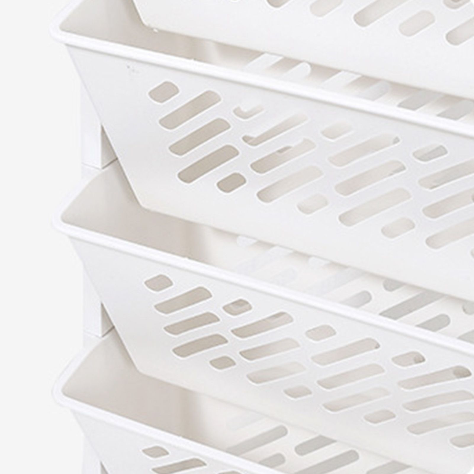 Movable Bookshelf Large Capacity Rotatable Removable Plastic Practical Rolling Organization Shelf 6 Layer V1294-YM0521-3117230064012