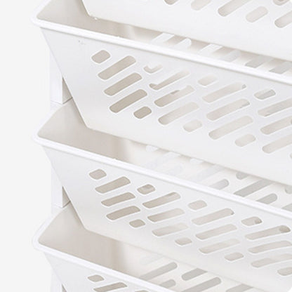 Movable Bookshelf Large Capacity Rotatable Removable Plastic Practical Rolling Organization Shelf 6 Layer V1294-YM0521-3117230064012