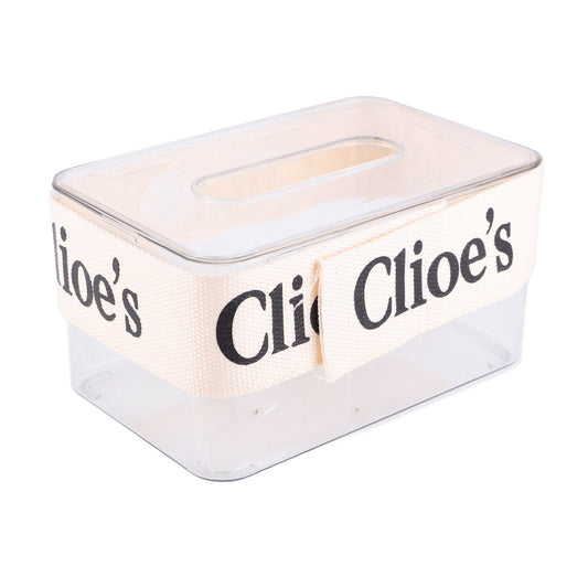 DIY Tissue Box Holder Opening Enlarged Transparent DIY Napkin Box with Webbing for Office Restaurant V1294-YM0521-3117230066311
