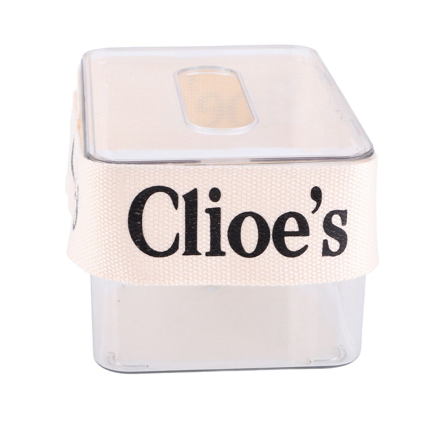 DIY Tissue Box Holder Opening Enlarged Transparent DIY Napkin Box with Webbing for Office Restaurant V1294-YM0521-3117230066311
