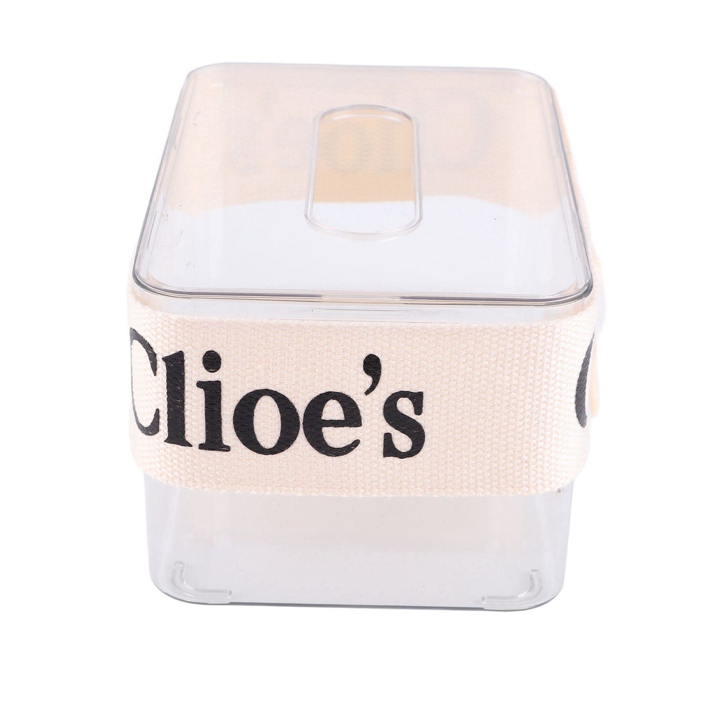 DIY Tissue Box Holder Opening Enlarged Transparent DIY Napkin Box with Webbing for Office Restaurant V1294-YM0521-3117230066311