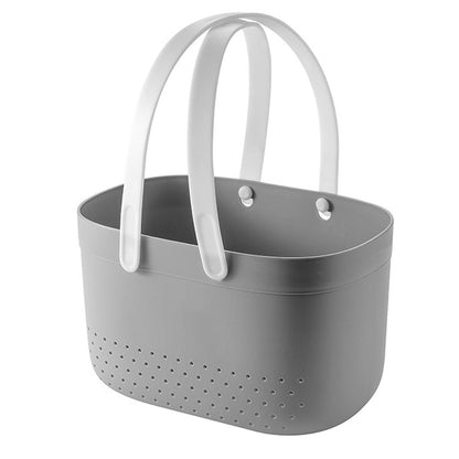 Portable Shower Basket with Ventilation Holes Large Capacity Plastic Portable Storage Basket with Handles for V1294-YM0521-3117230066611