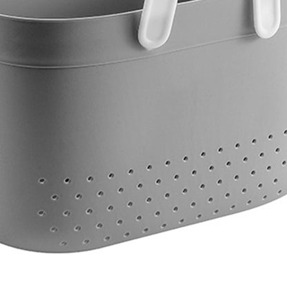 Portable Shower Basket with Ventilation Holes Large Capacity Plastic Portable Storage Basket with Handles for V1294-YM0521-3117230066611