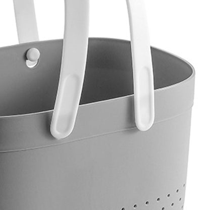 Portable Shower Basket with Ventilation Holes Large Capacity Plastic Portable Storage Basket with Handles for V1294-YM0521-3117230066611