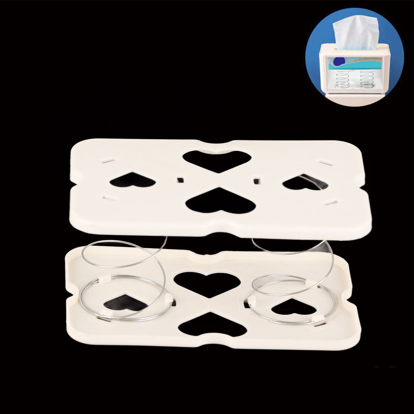 Tissue Box Spring Support Automatic Lifting Flexible Tissue Spring Bracket Spring Holder for Kitchen Office V1294-YM0521-3117230066811